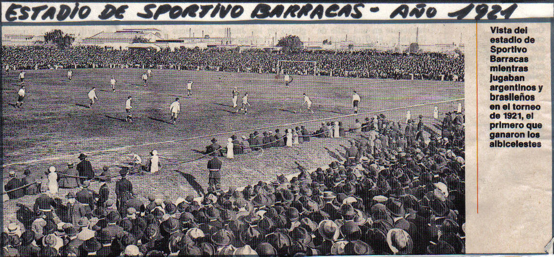 1921   Estadio vs Uruguay - Sportivo Barracas